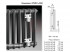 Радиатор трубчатый стальной Zehnder Charleston Retrofit 2180, 12 сек.1/2 бок.подк. RAL9005 (кроншт.в компл.)